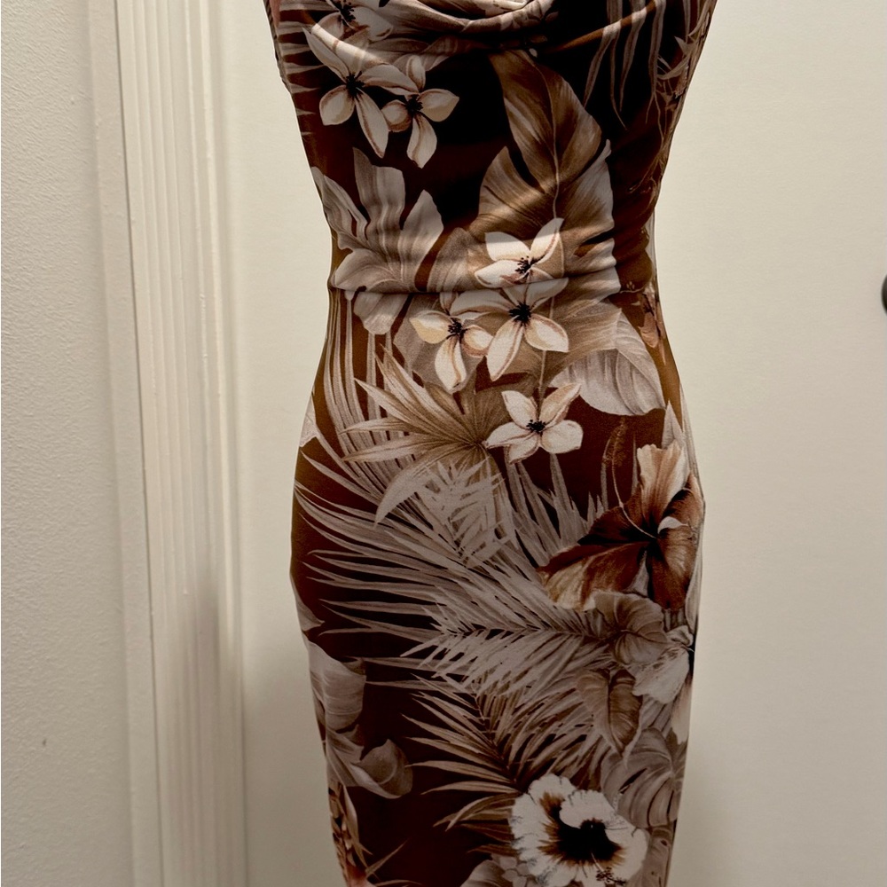 Floral Brown Dress